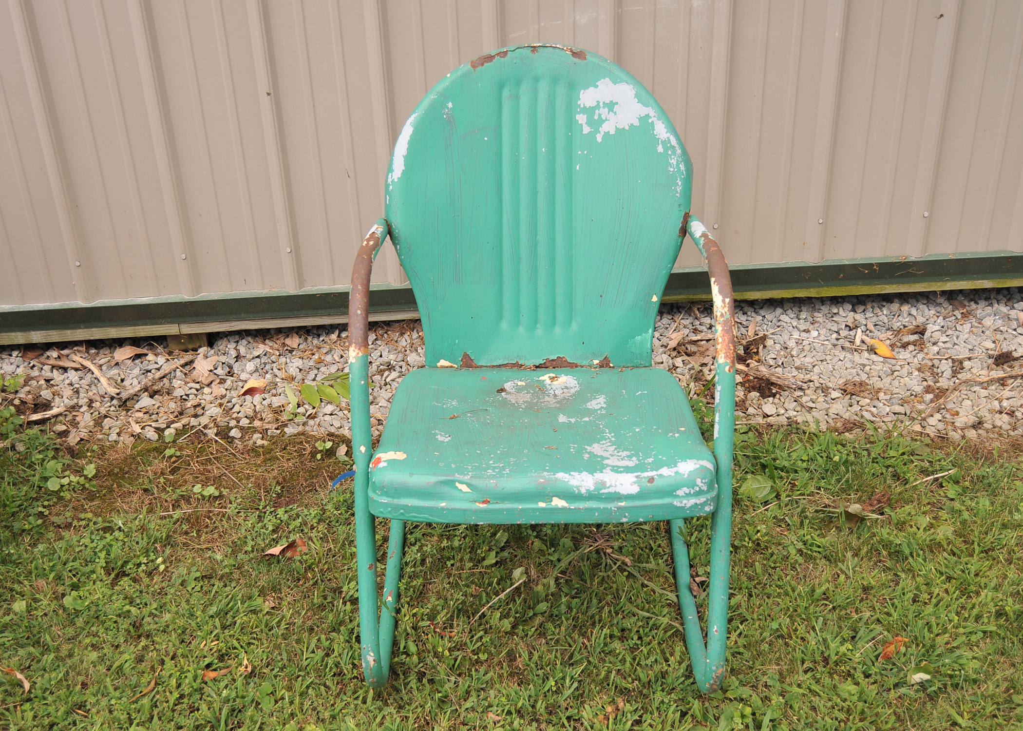 Mid Century Metal Bouncy Lawn Chair EBTH