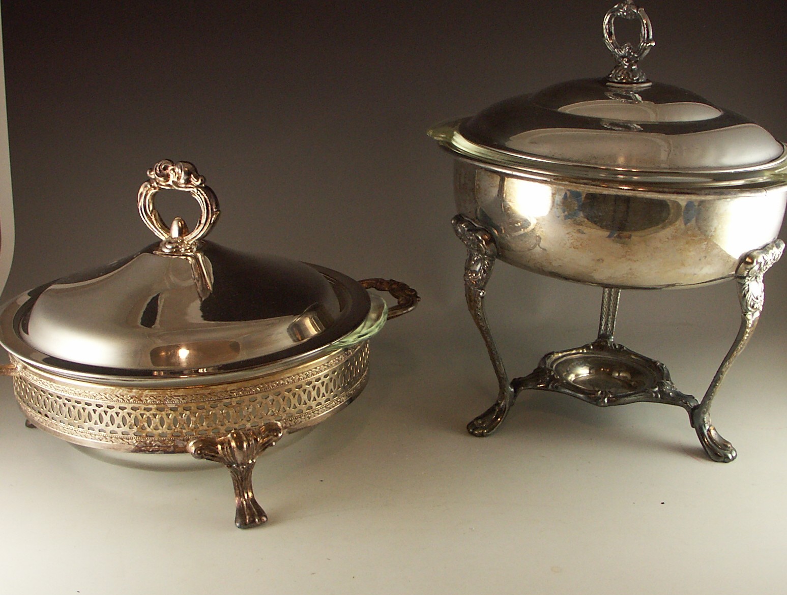 Two Silver Plate Food Servers EBTH