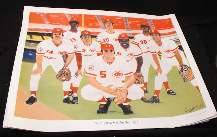 10) 1976 Cincinnati Reds BIG RED MACHINE Prints