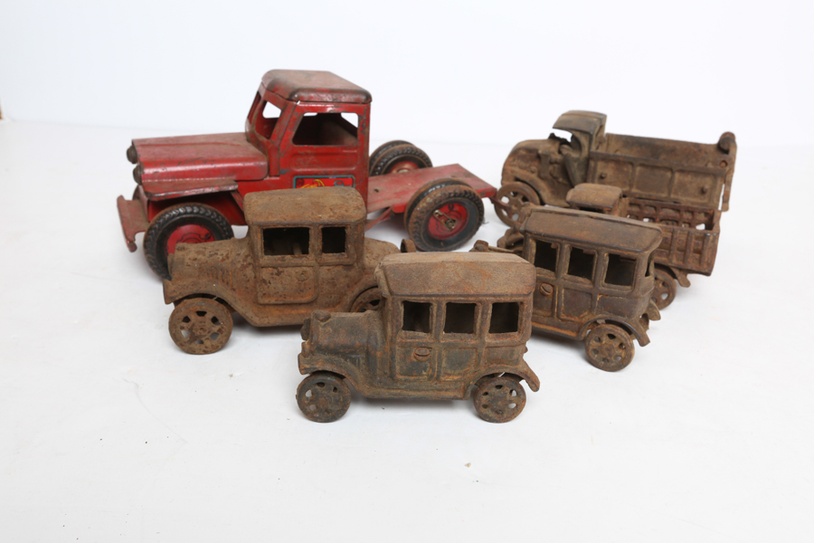 old cast iron cars