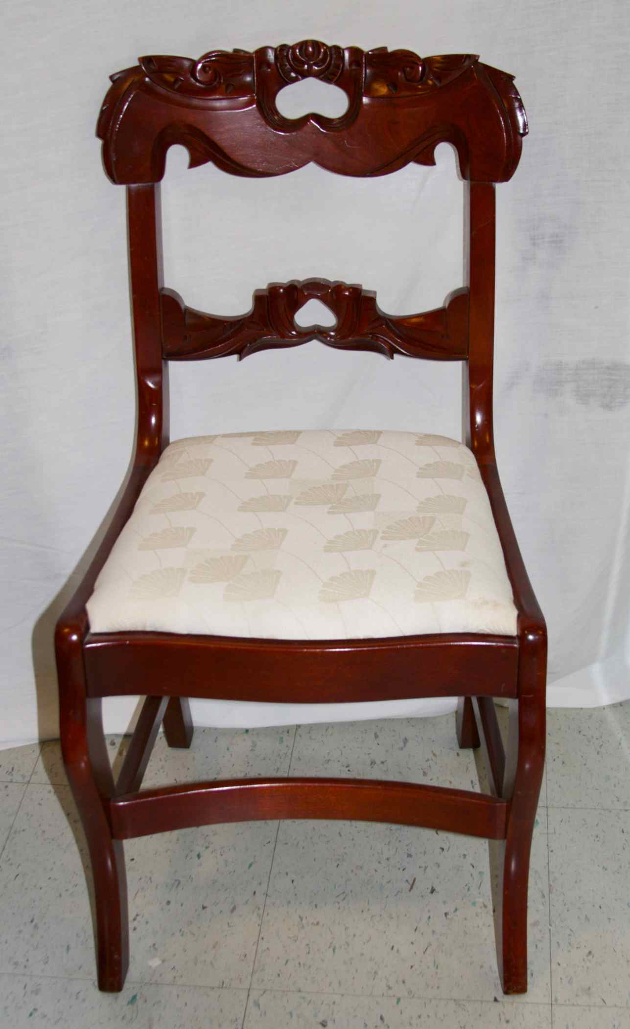 Davis Cabinet Company Cherry Carved Side Chair : EBTH