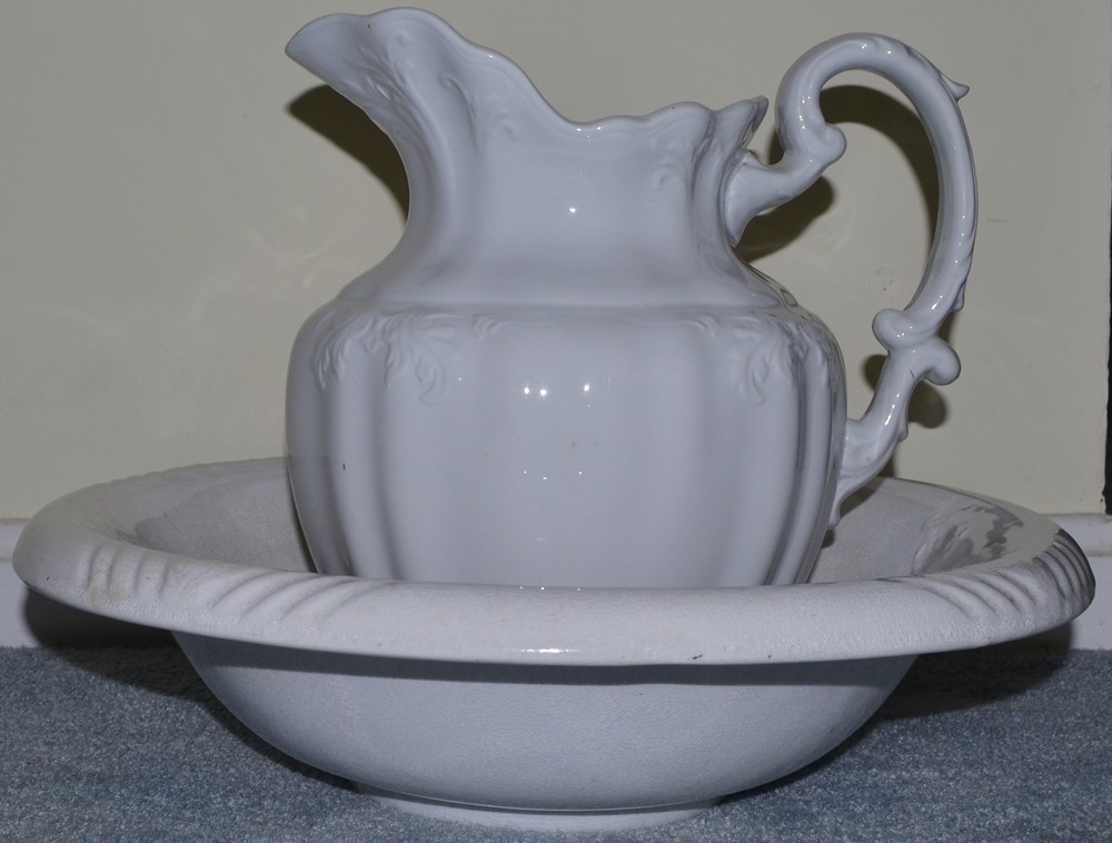 Johnson Brothers Royal Ironstone Pitcher And Bowl EBTH