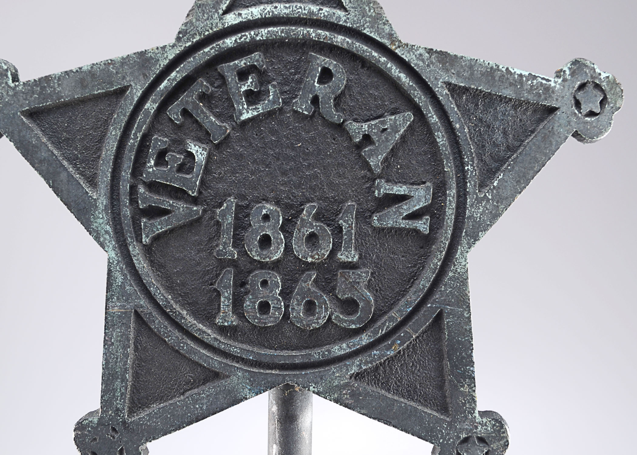 Cast Metal Civil War Veteran's Star Grave Marker | EBTH