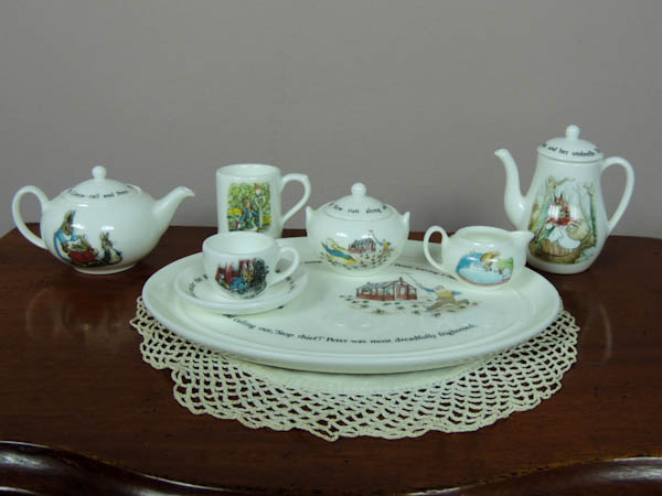 peter rabbit miniature tea set