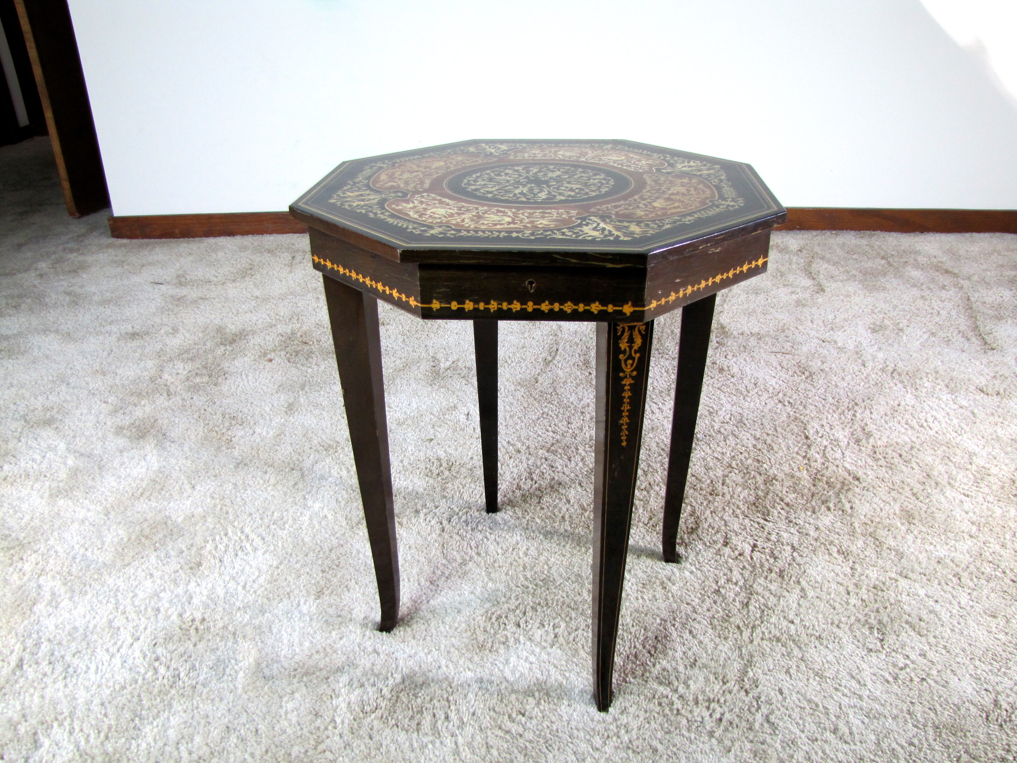 A Vintage Lador Music Box Side Table 2 EBTH
