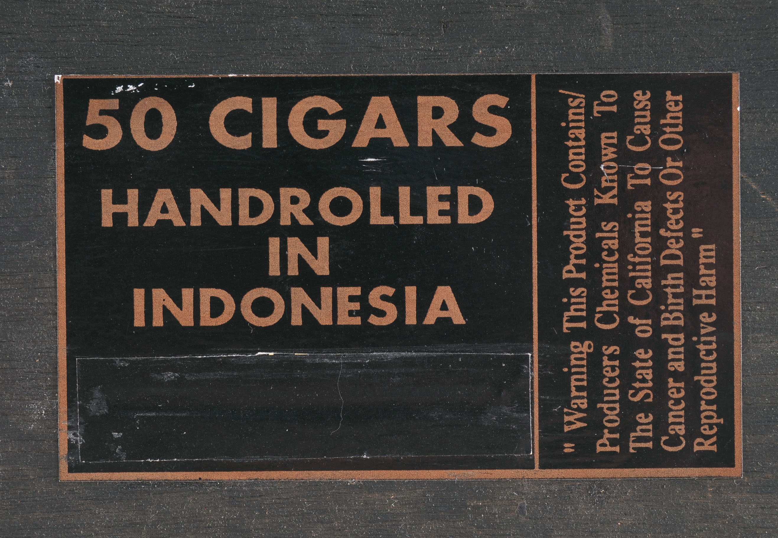 Two Skull and Crossbone Rum Runner Caribbean Cigar Black Wood Cigar