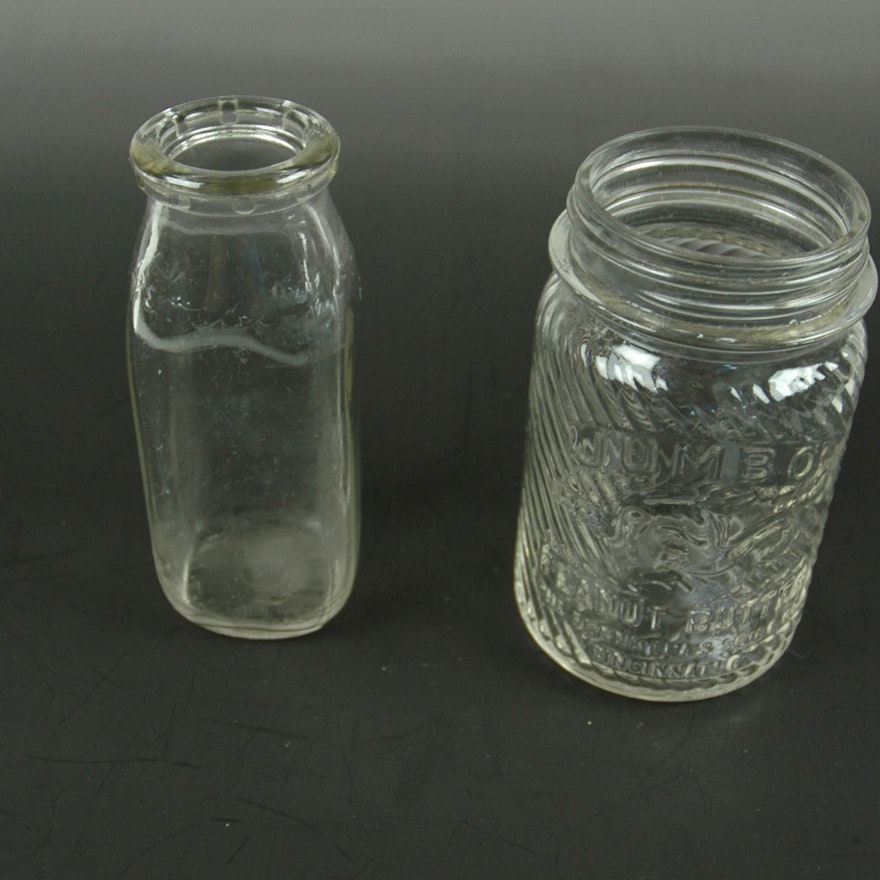 1930 Jumbo Peanut Butter Jar, Cinti, Oh & 1 M B S ...