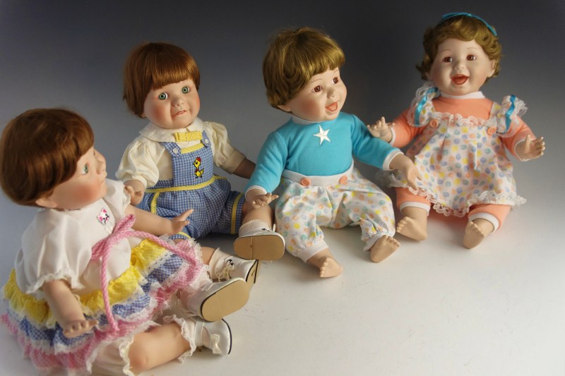 twin porcelain dolls