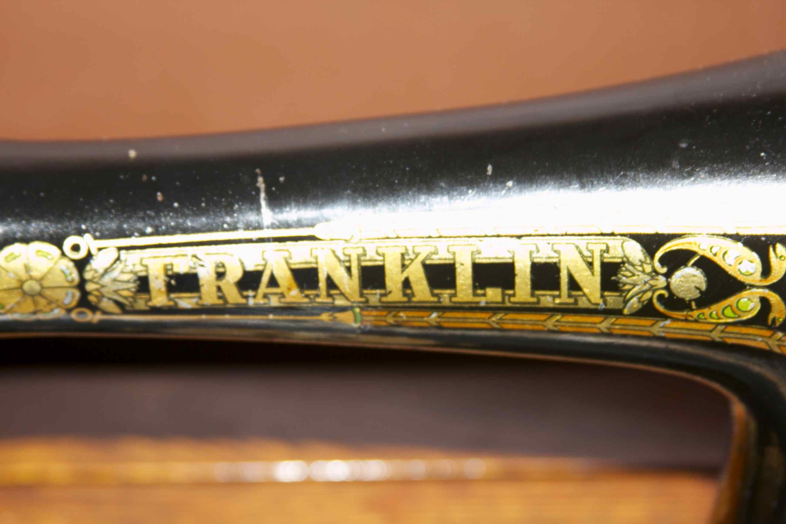 Antique Franklin Treadle Sewing Machine In Oak EBTH