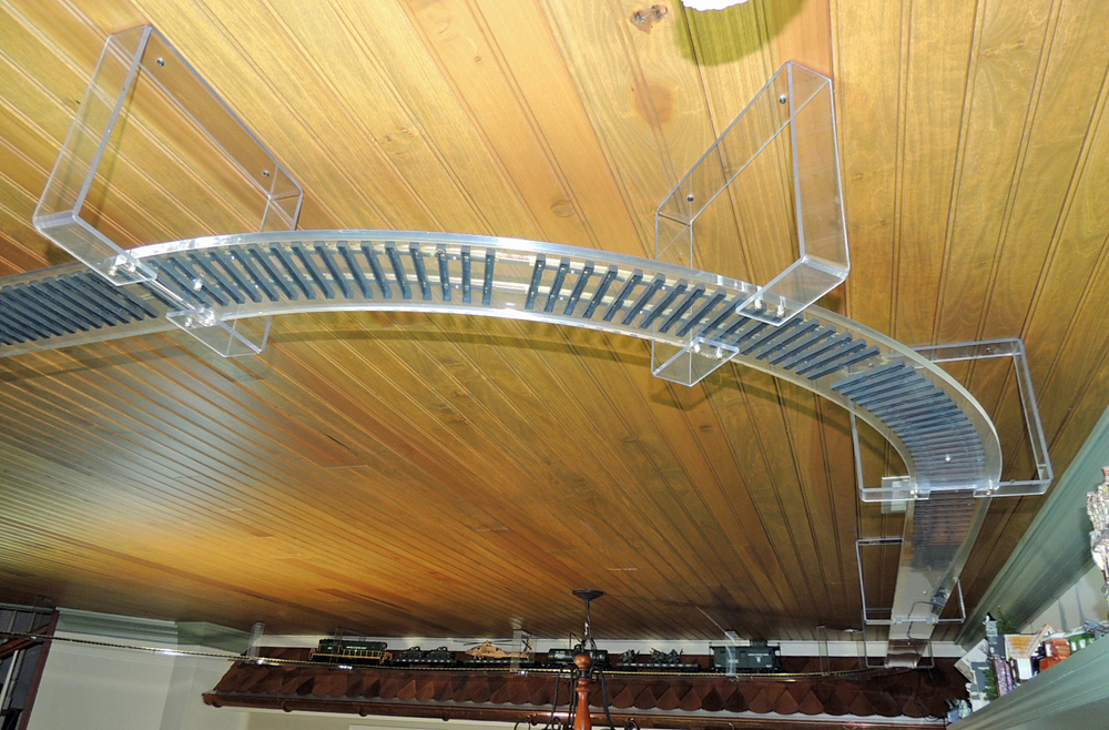 Acrylic Suspended Track System for Garden Scale Train EBTH