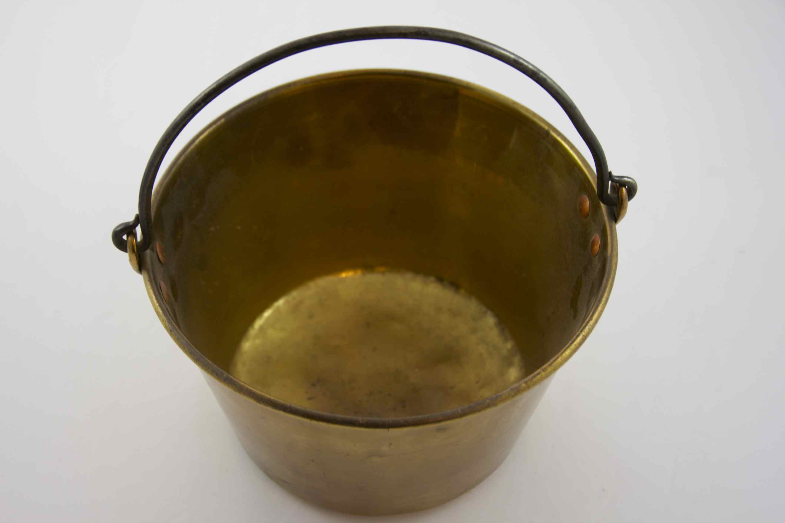 Antique Small Brass Bucket EBTH