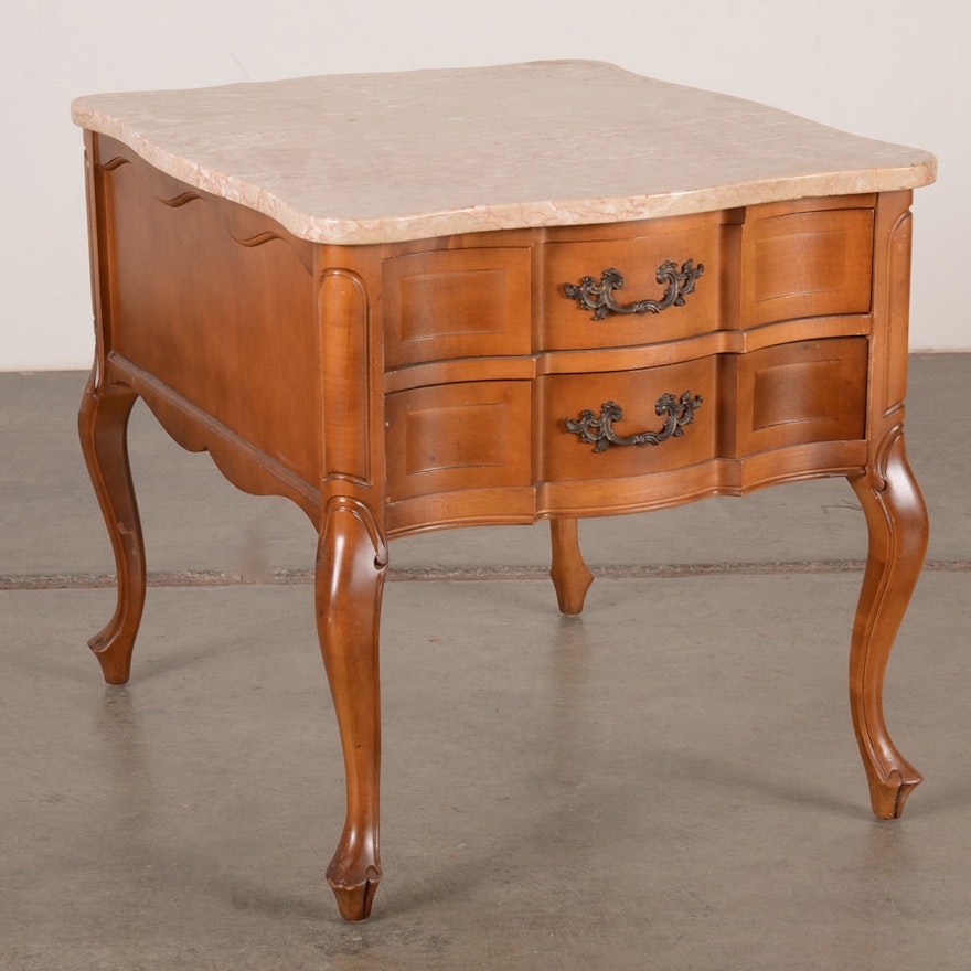 Marble Top End Table By Hammary Furniture