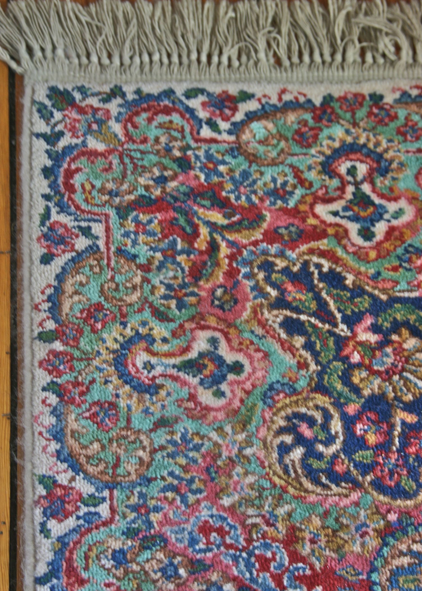 Floral Kirman Karastan Rug EBTH