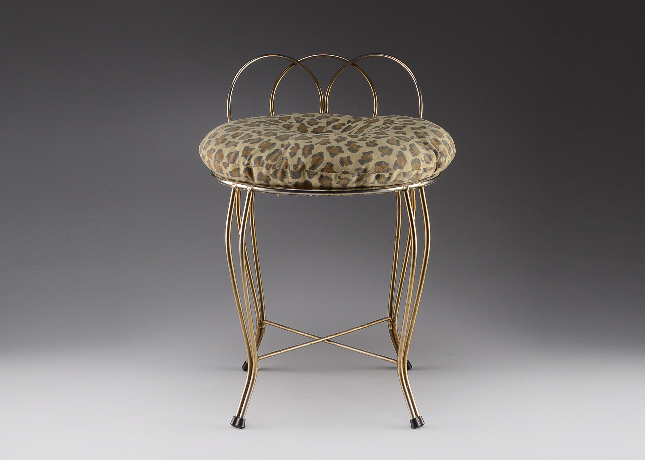 Vintage Metal Vanity Chair EBTH