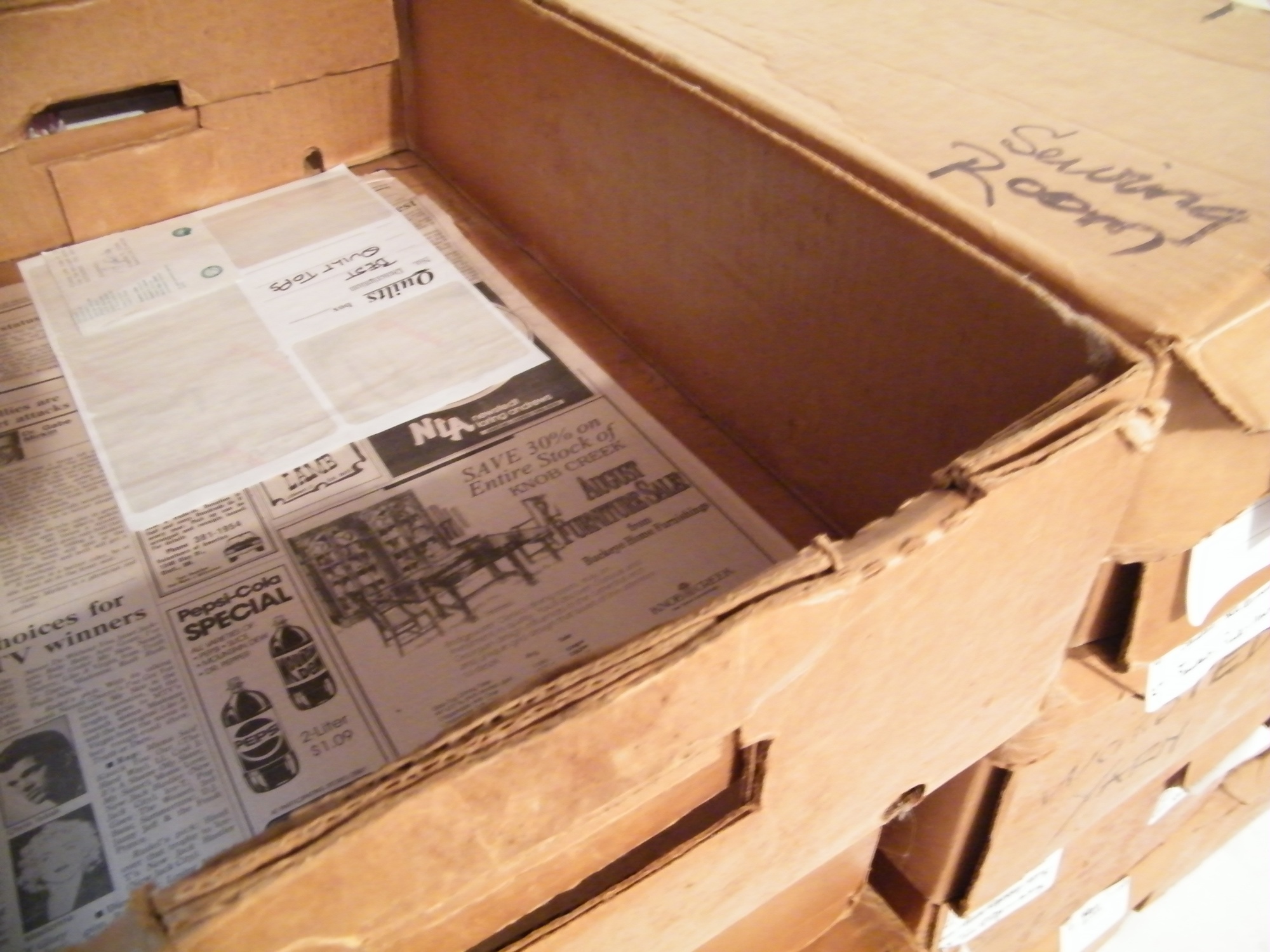 Waxed Cardboard Storage Boxes with Lids EBTH