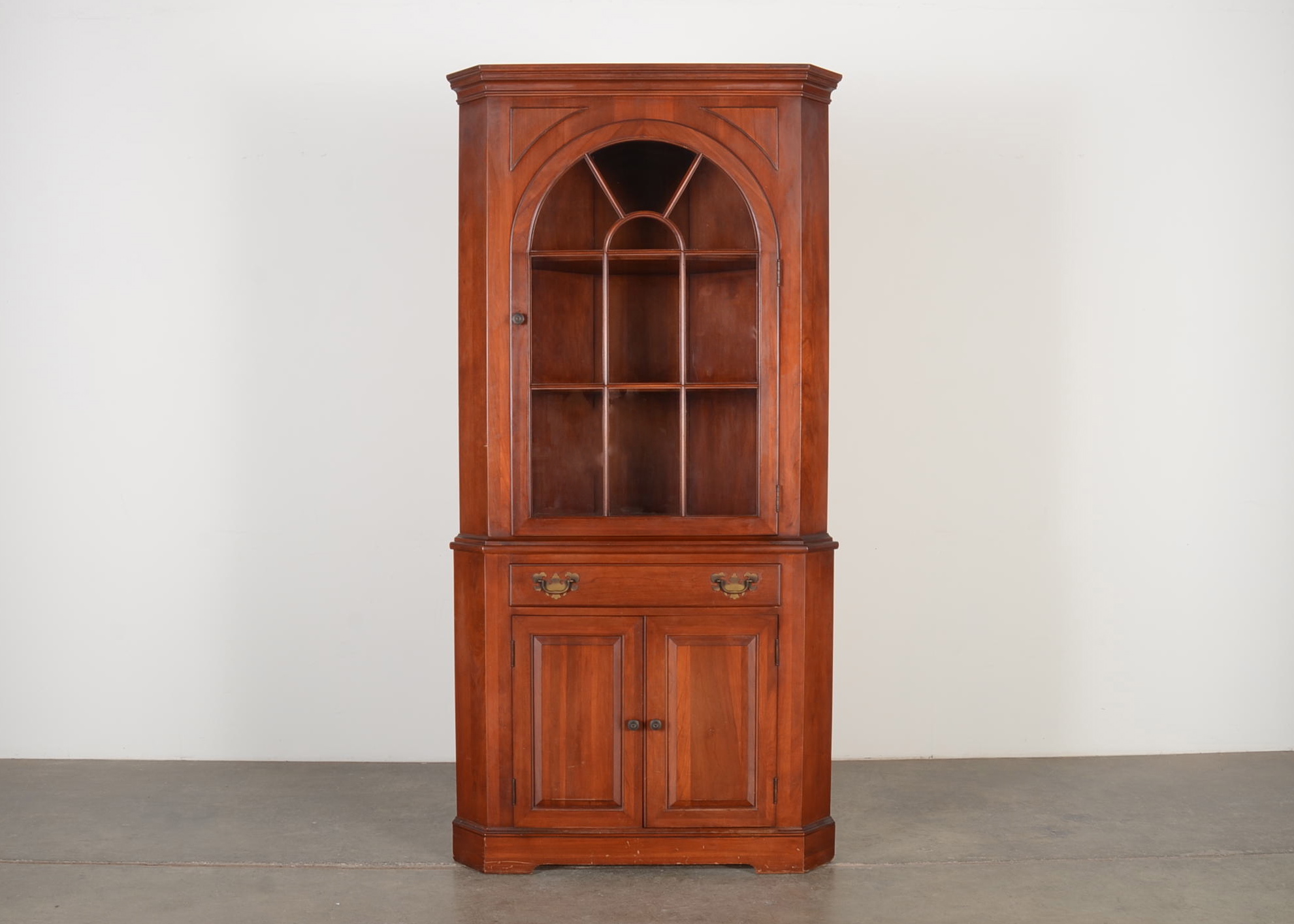 Corner Cupboard by Willett Wildwood Cherry EBTH