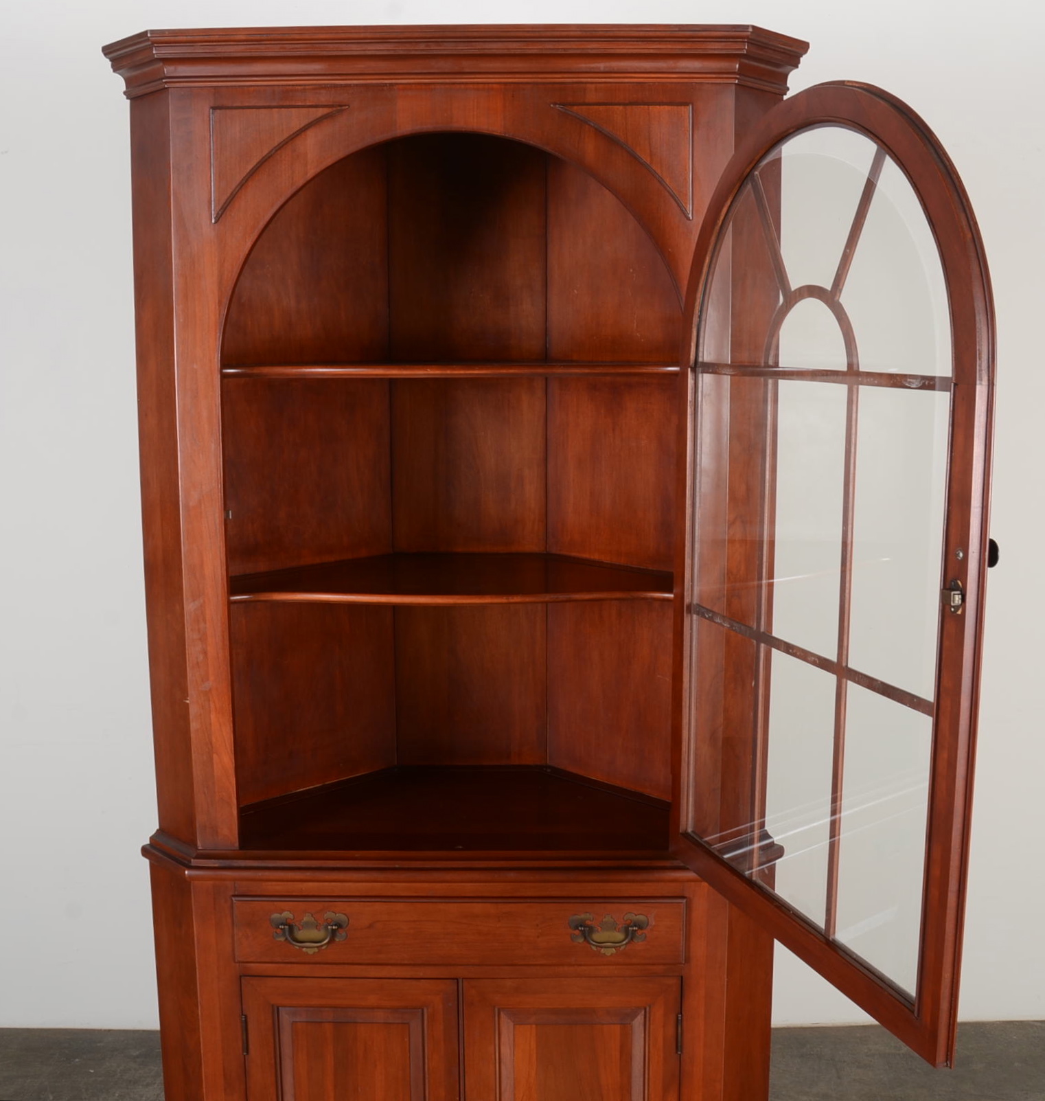 Corner Cupboard by Willett Wildwood Cherry EBTH