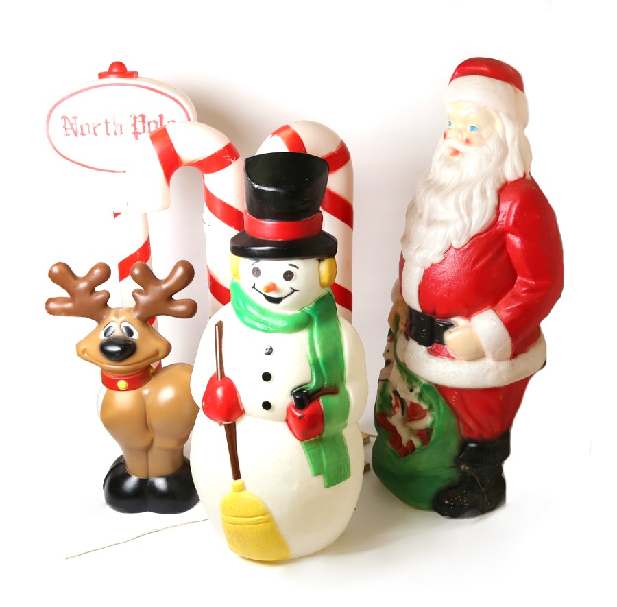 6 Christmas Outdoor Blow Molds  EBTH