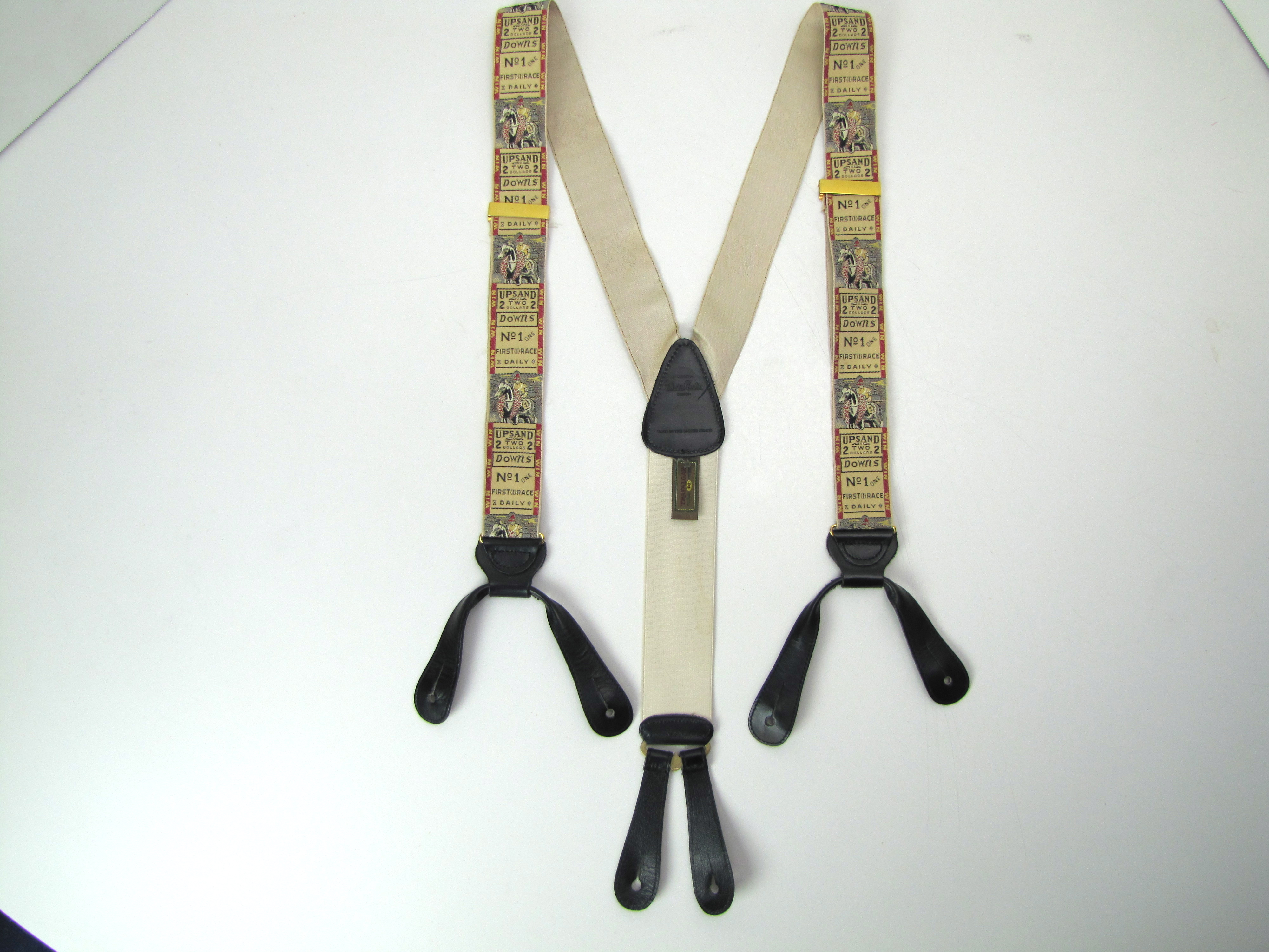 Designer Trafalgar Limited Edition Horse Racing Themed Braces/Suspenders EBTH