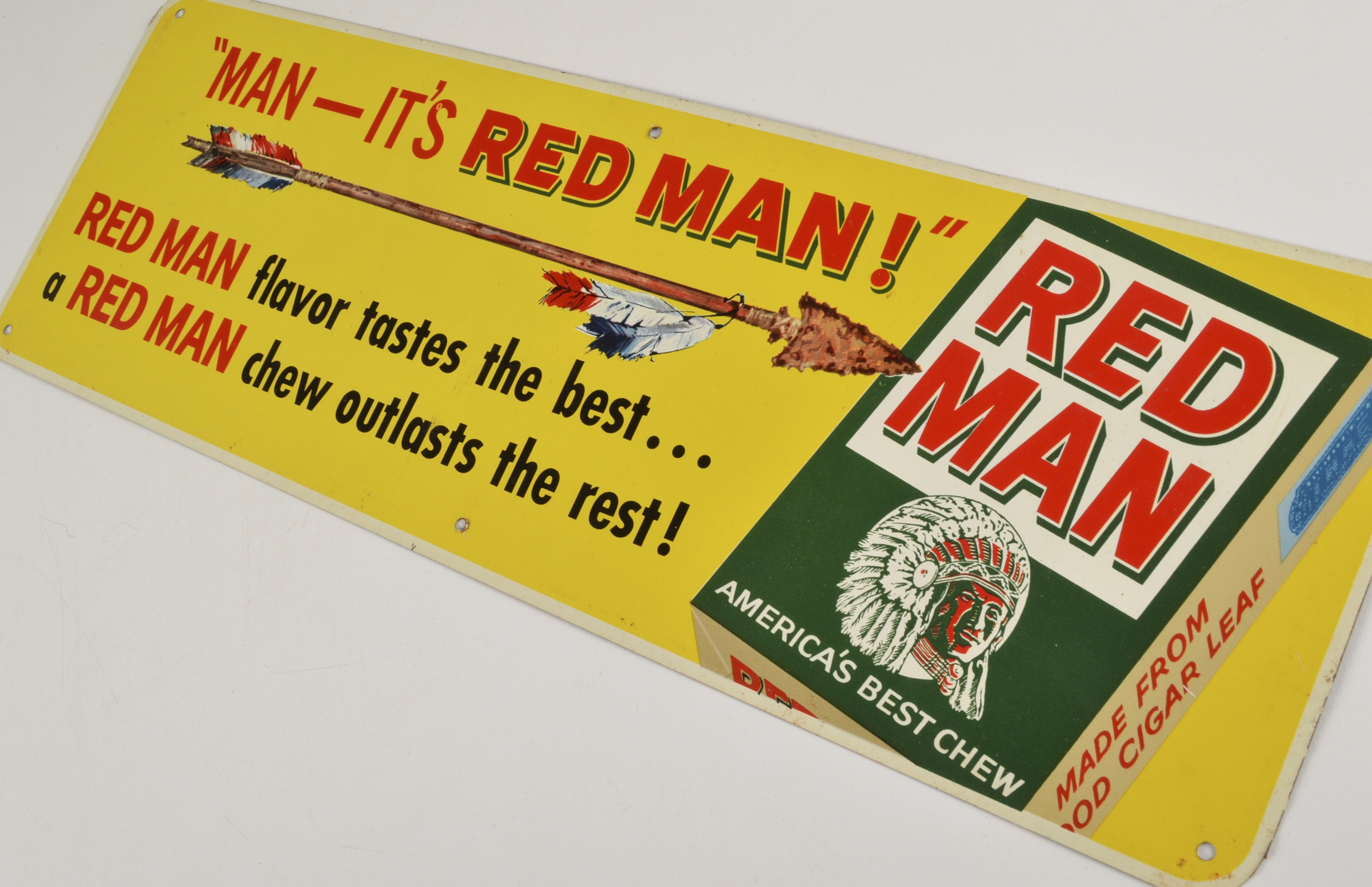Red Man Tobacco Sign | EBTH