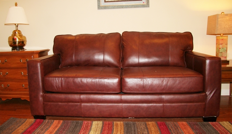 Havertys Leather Sleeper Sofa EBTH