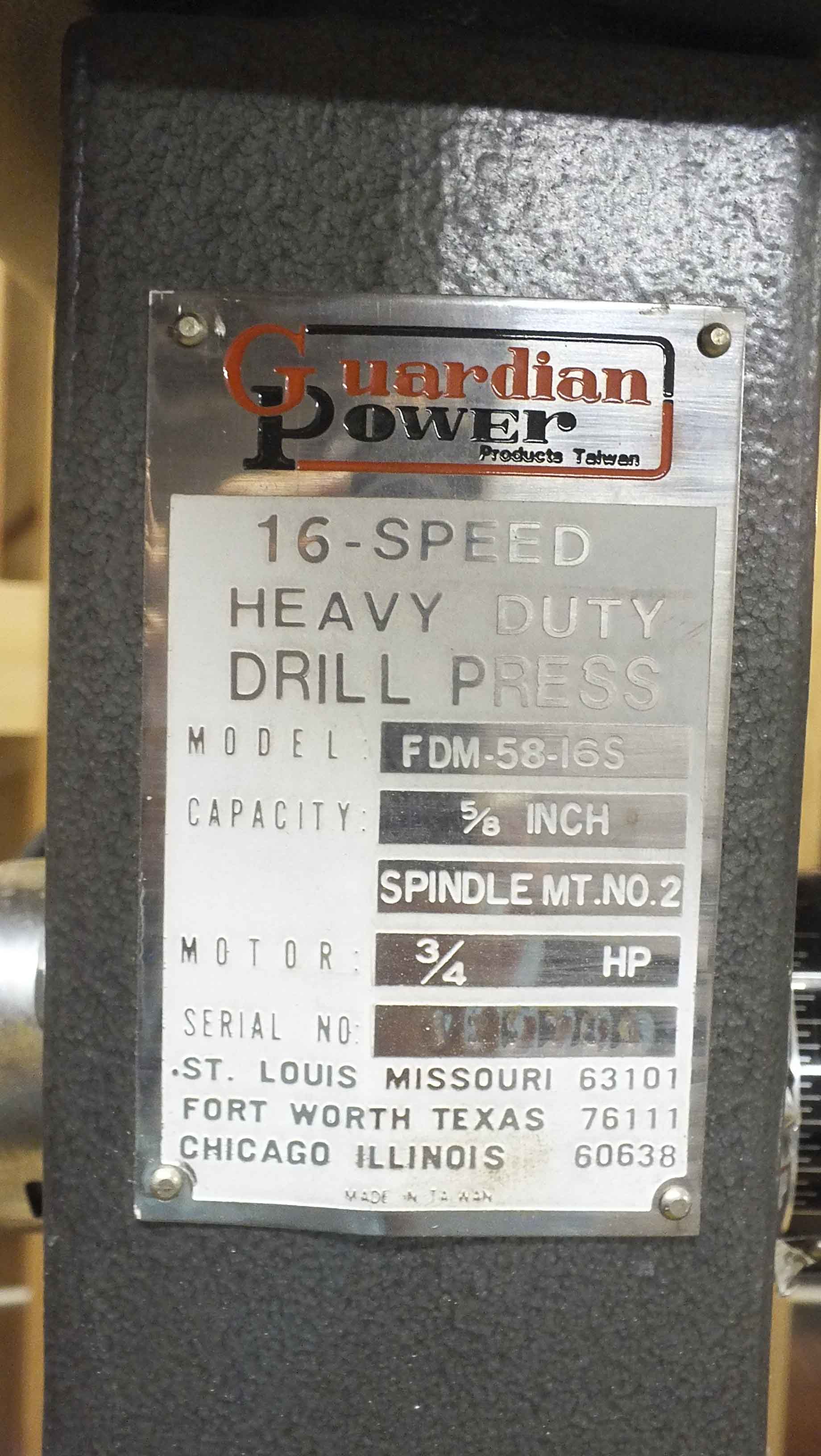 Guardian Power Drill Press EBTH