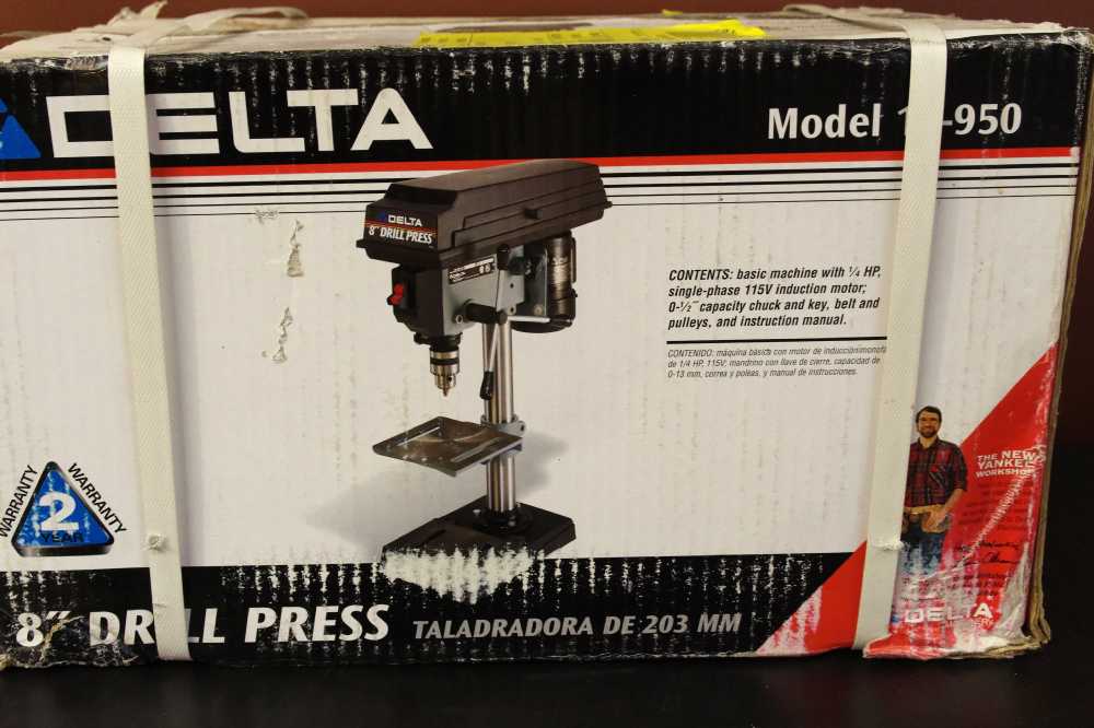 Delta 8" Drill Press, Model 11950. New in Box EBTH