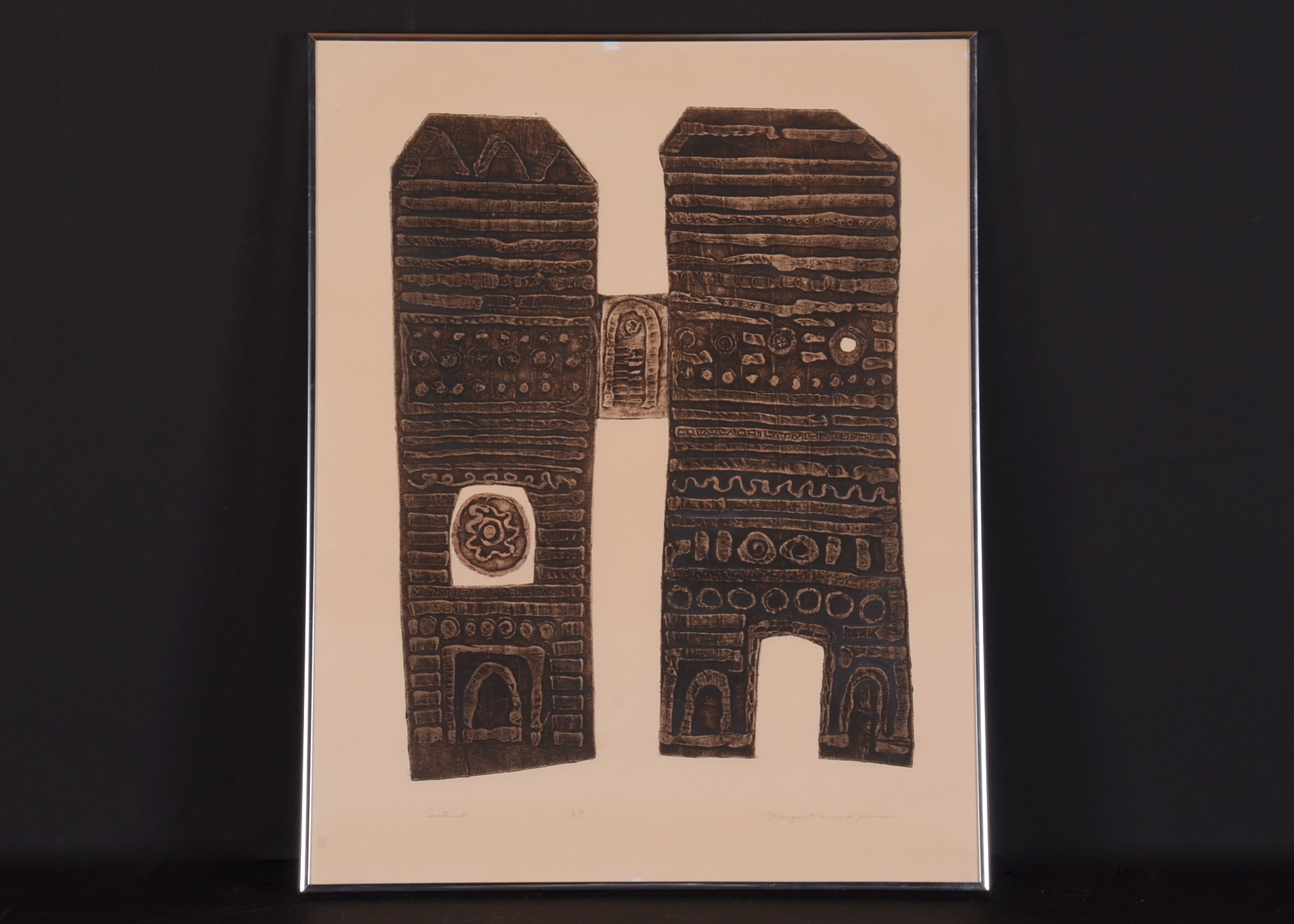 Original Margaret Kennard Johnson Intaglio Relief Print EBTH