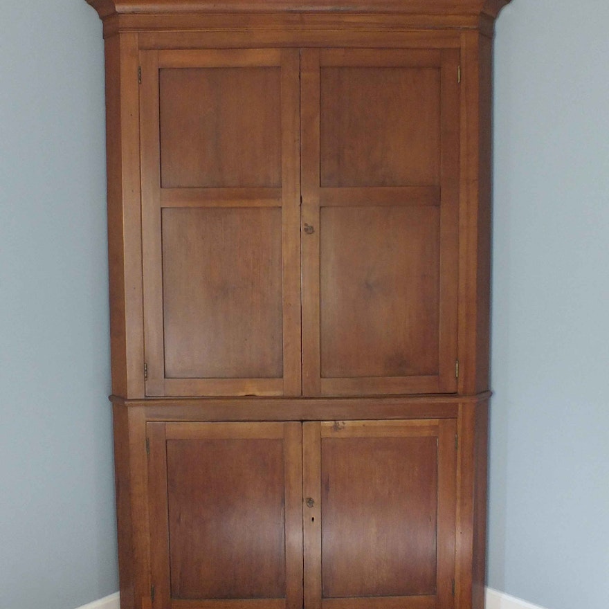 Antique Cherry Corner Cabinet : EBTH Antique Cherry Corner Cabinet ... - Antique Cherry Corner Cabinet : EBTH