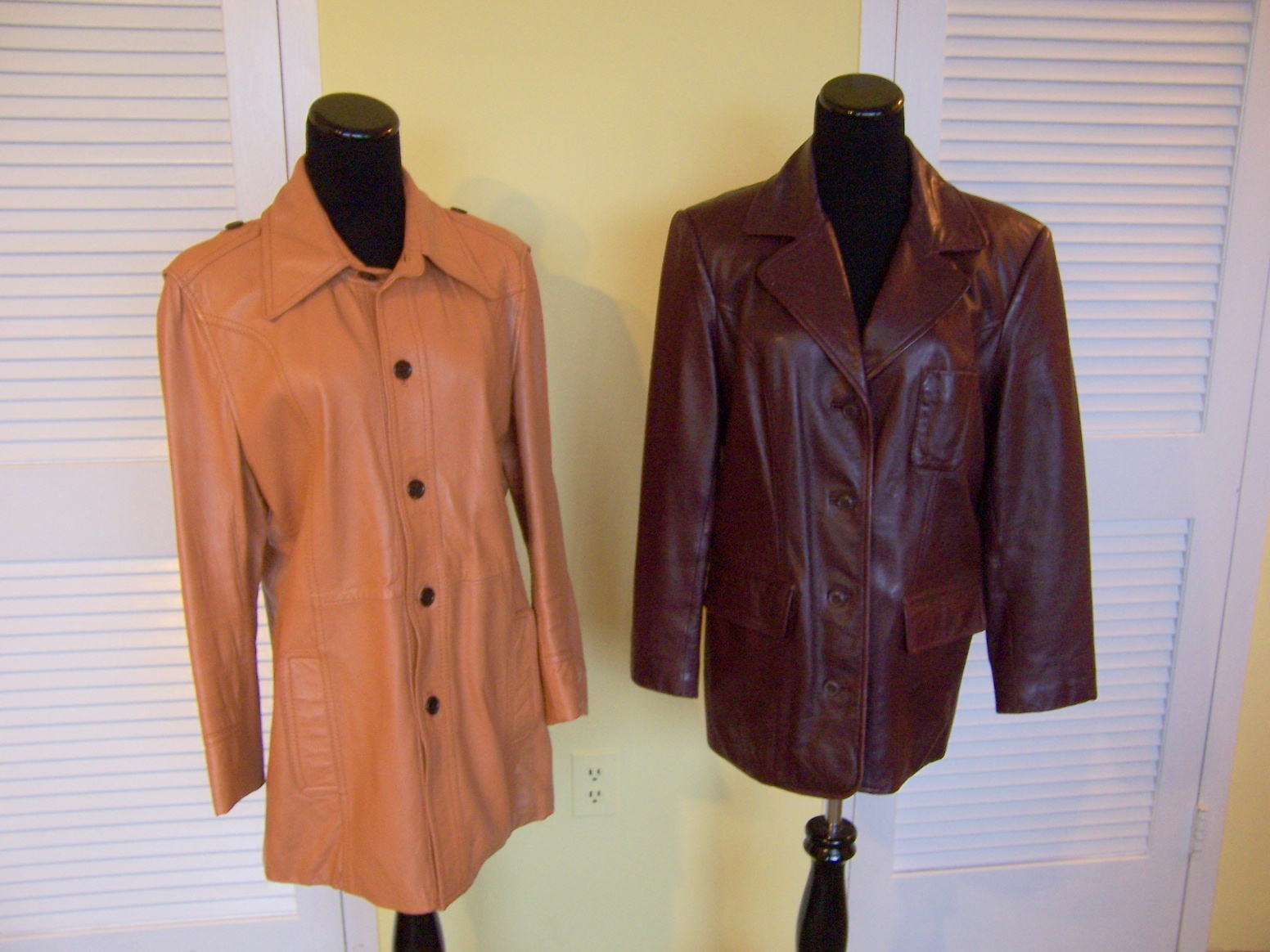 His and Hers Vintage Leather Jackets EBTH