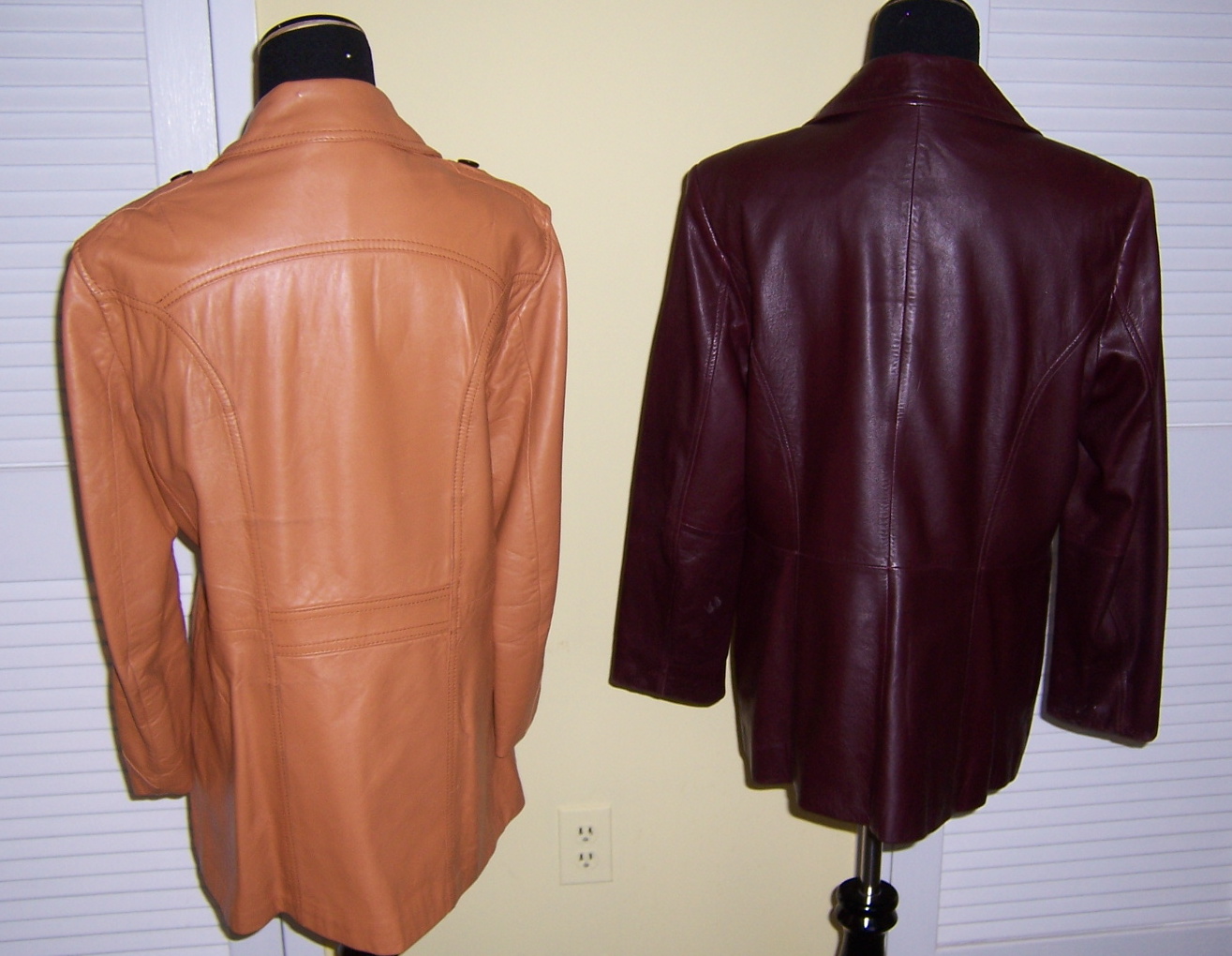 His and Hers Vintage Leather Jackets EBTH