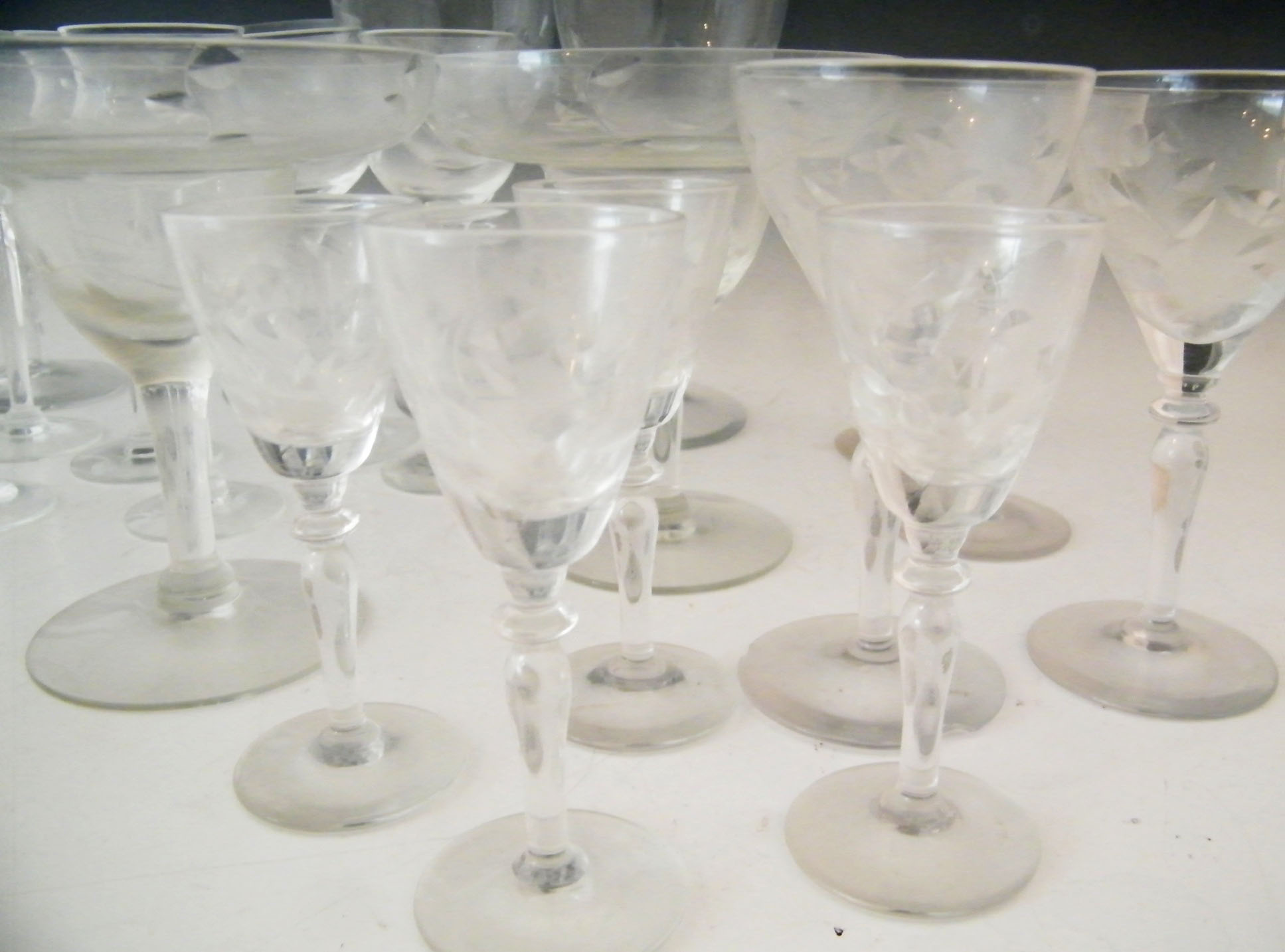 Vintage Etched Crystal Barware EBTH