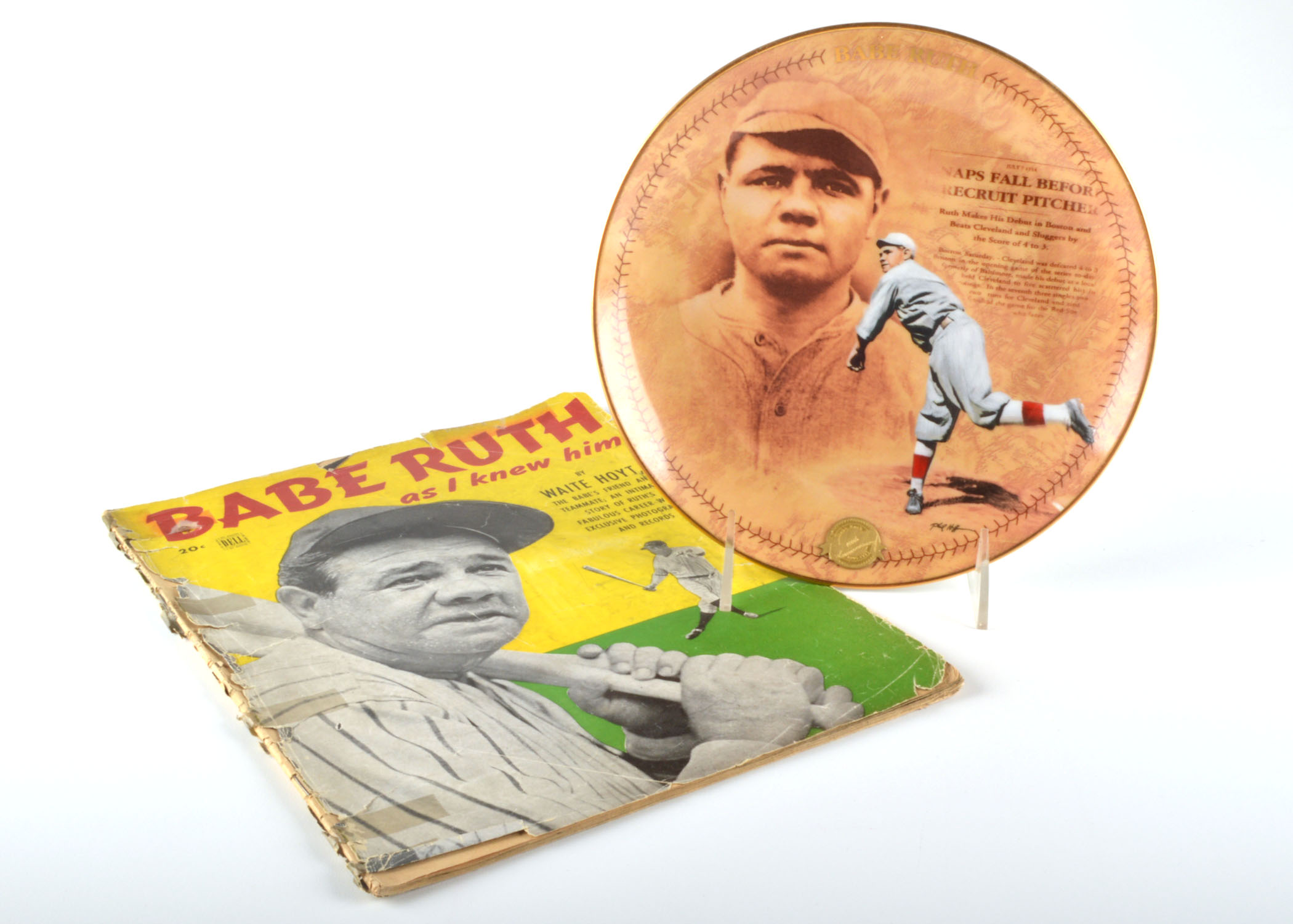 Vintage Waite Hoyt "Babe Ruth As I knew Him" Magazine and Two Babe Ruth