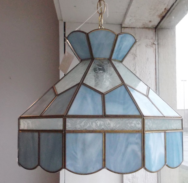 Hanging Stained Glass Lamp EBTH