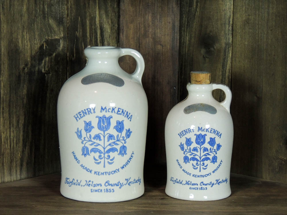 Henry McKenna Stoneware Bourbon Whiskey Jugs EBTH