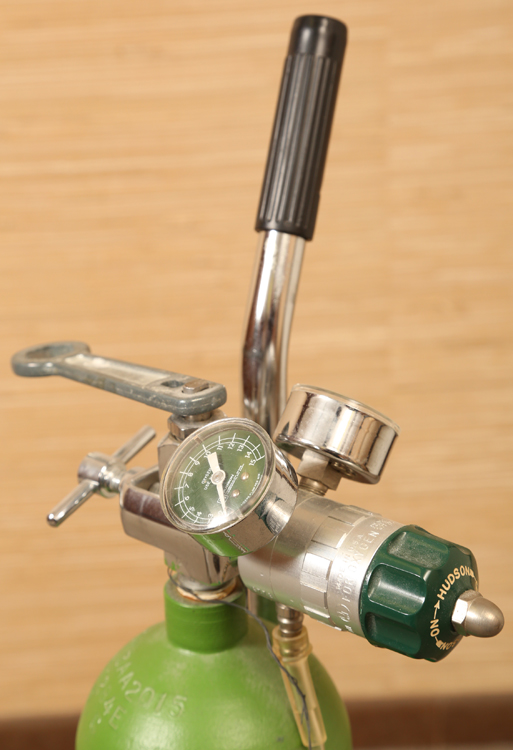 Oxygen Tank on Wheels and Spare Tank EBTH