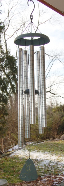 Carson Wind Chime with 'Amazing Grace' Words Inscribed on Them EBTH