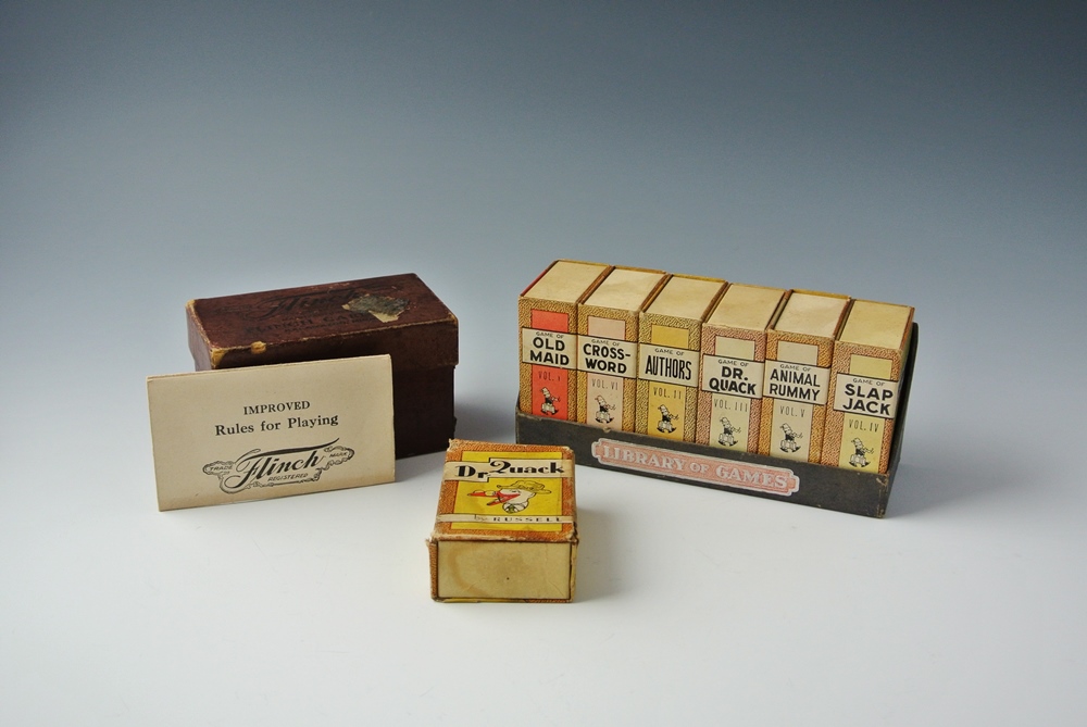 Vintage Library Of Games By Russel & 1913 Flinch By Flinch Card Co. EBTH