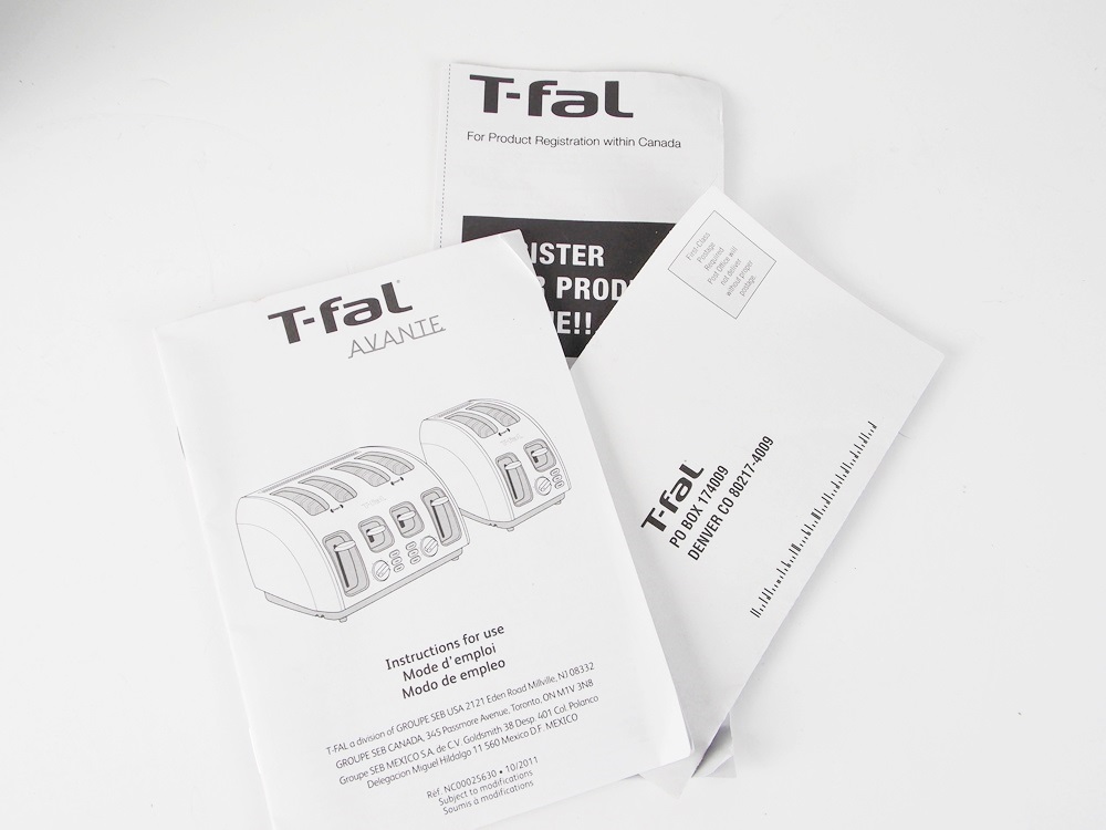 A TFal Avante Four Slice Stainless Steel Toaster EBTH