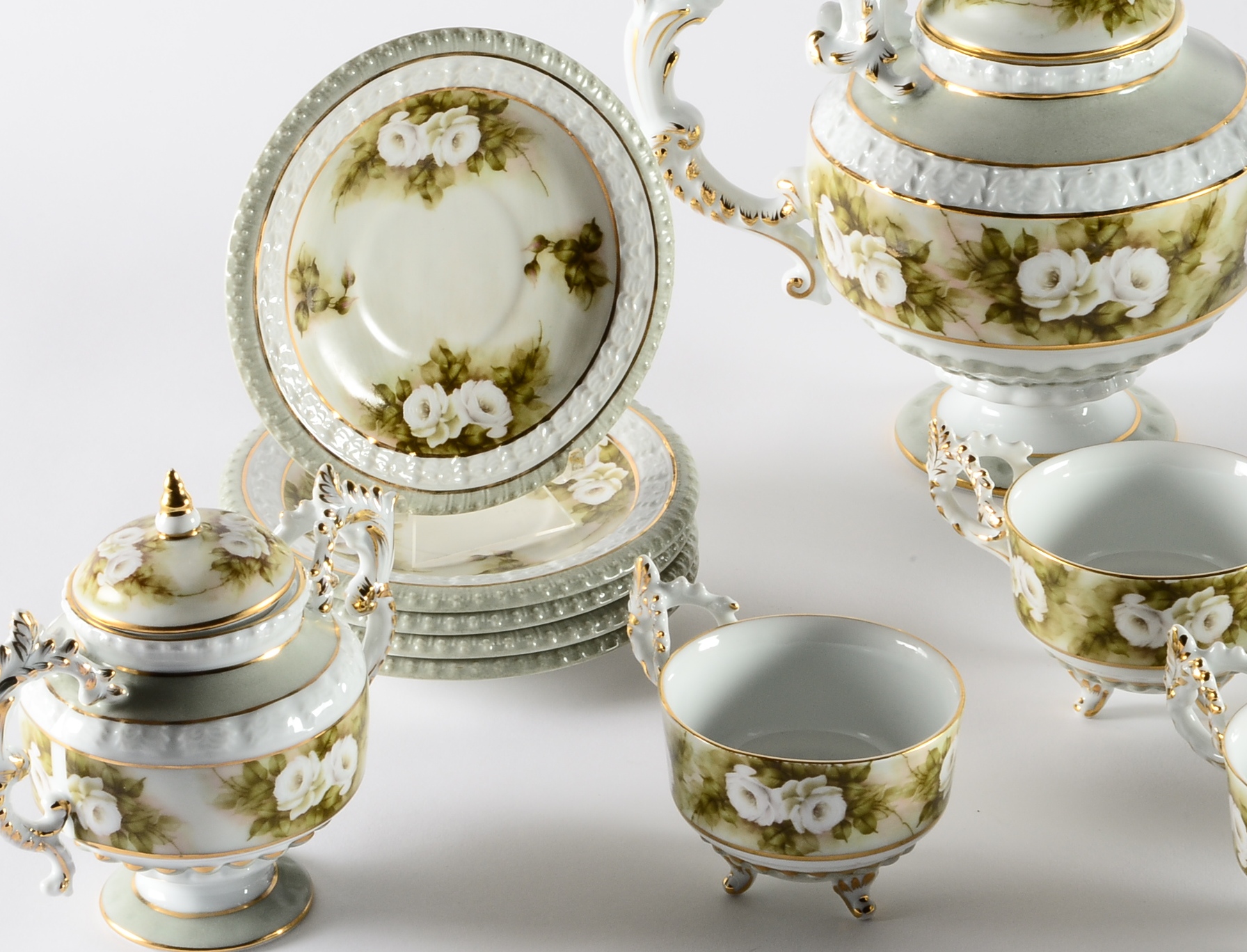 Reproduction Limoges China Tea Set EBTH