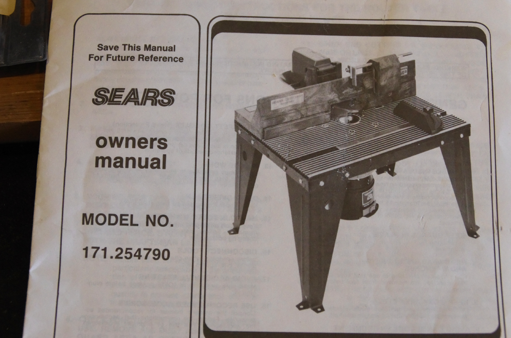 Sears Craftsman 25,000 RPM Router and Die Cast Aluminum Router Table EBTH