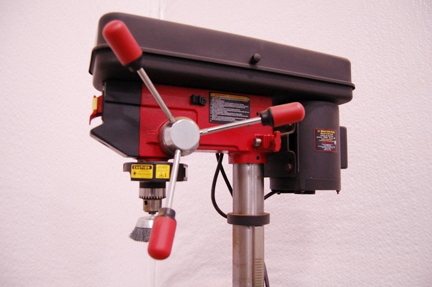Tradesman 12" Drill Press with Laser Guide and Table EBTH