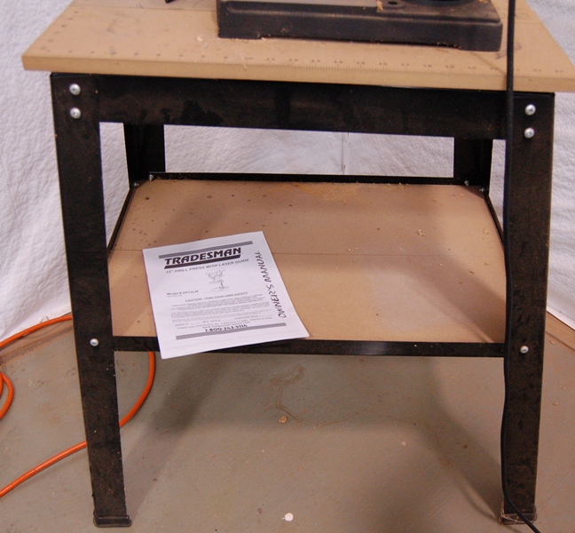 Tradesman 12" Drill Press with Laser Guide and Table EBTH