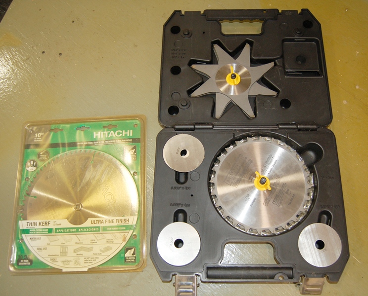 DeWalt Dado Set and 10" Hitachi Mitter/Table Saw Blade EBTH