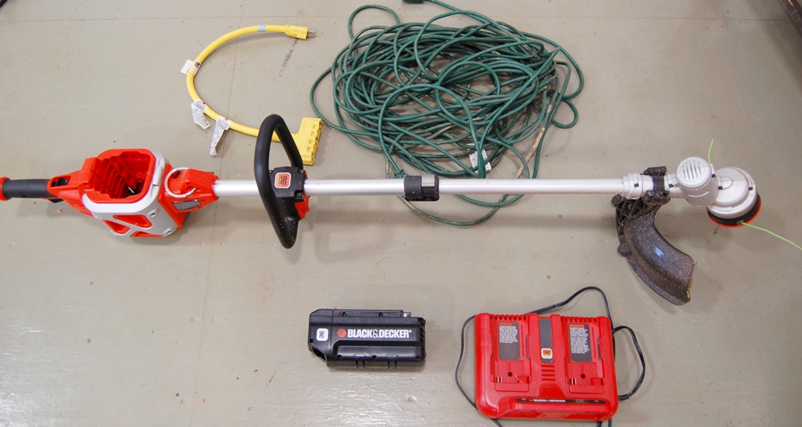 Black and Decker 36 Volt Cordless Electric String Trimmer EBTH