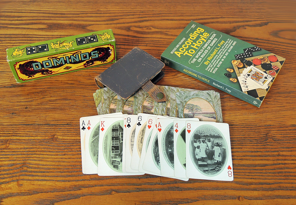 Vintage Panama Canal Souvenir Playing Card Deck and Vintage Dominoes