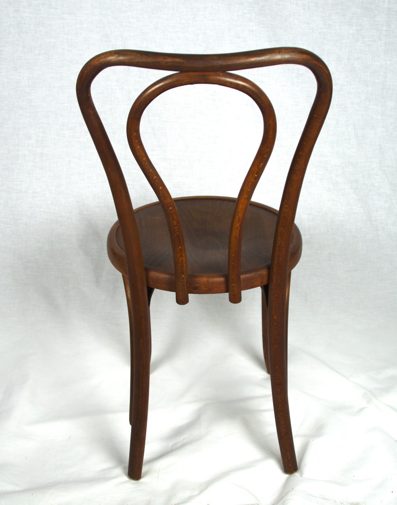 Two Antique Oak Bentwood Bistro Chairs EBTH