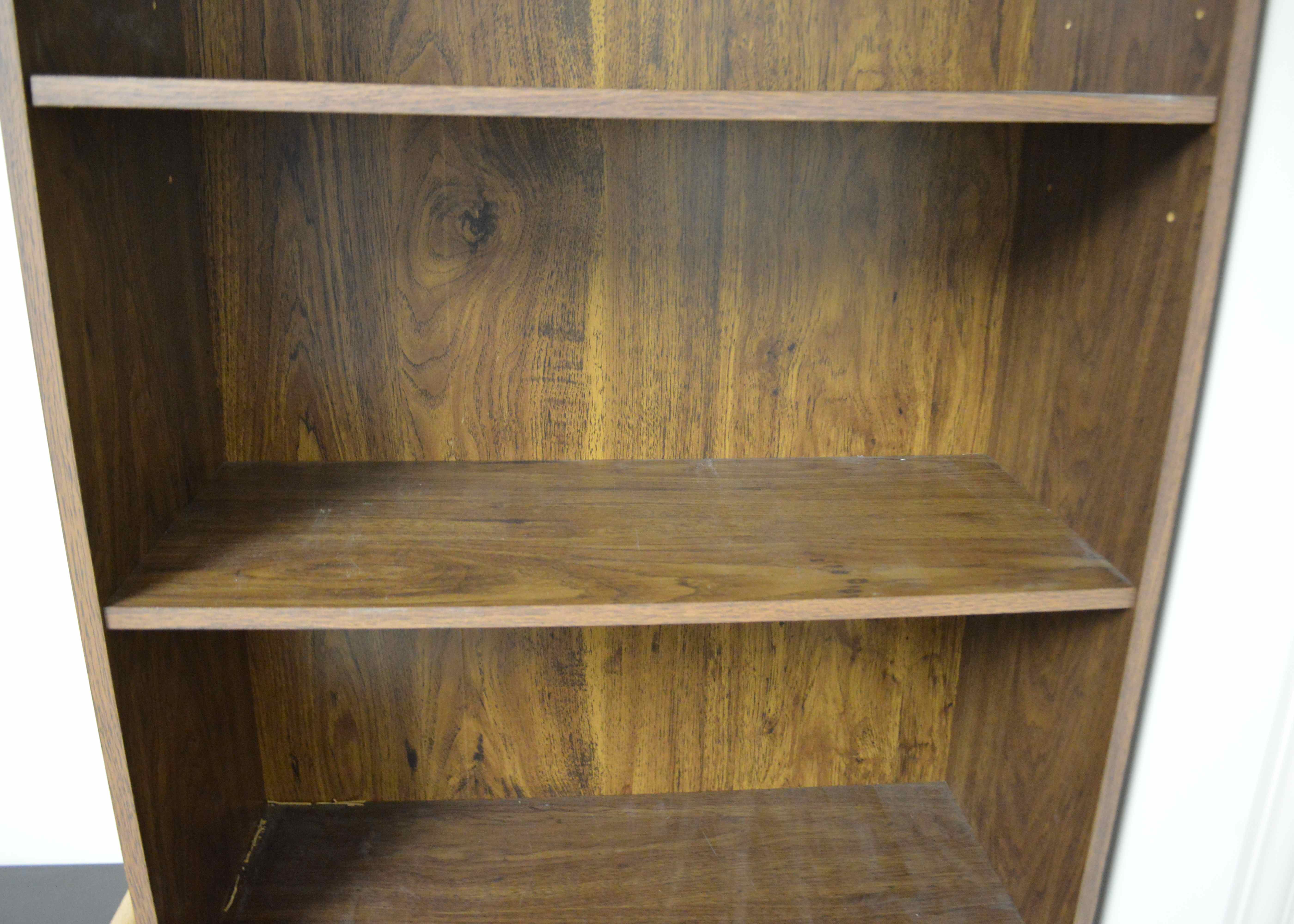 Two Wood Veneer Bookshelves EBTH
