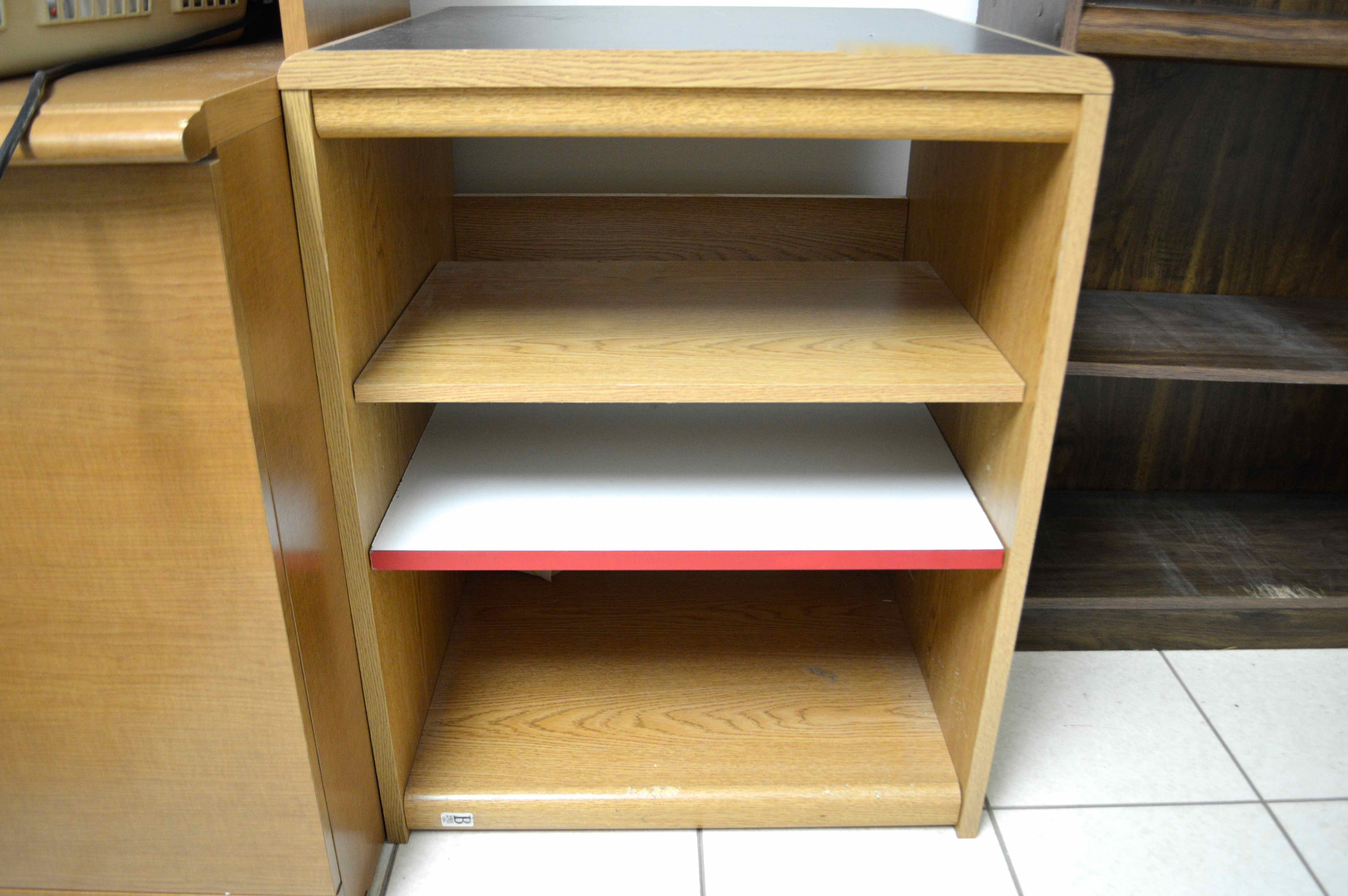 Two Wood Veneer Bookshelves EBTH