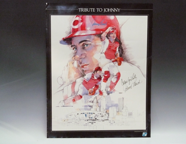 Johnny Bench Autographed Poster Ebth